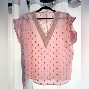 Pink blouse size large